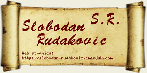 Slobodan Rudaković vizit kartica